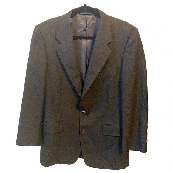 Hickey-Freeman 100% Pure Wool Men Gray 2 Buttons Blazer Size 41R Pockets - Picture 1 of 8